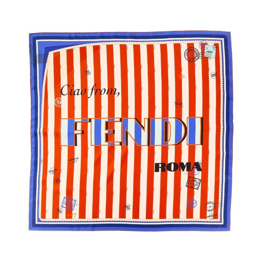 Fendi Silk Foulard, Red